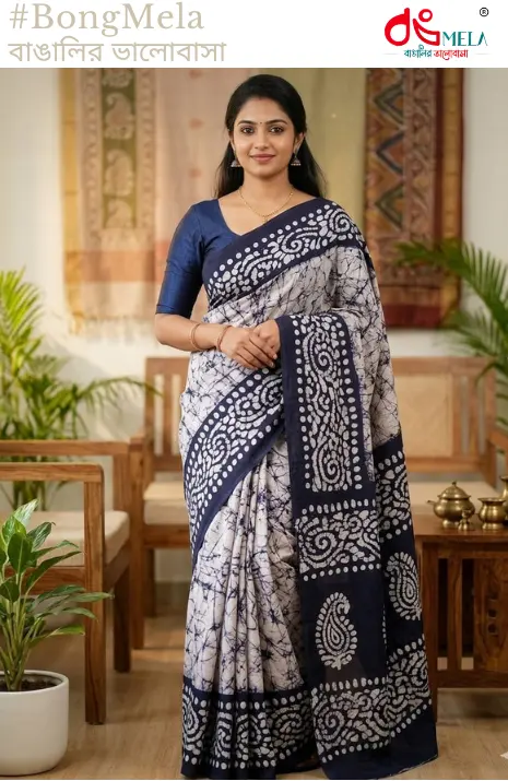 Batik Printed Saree For Women